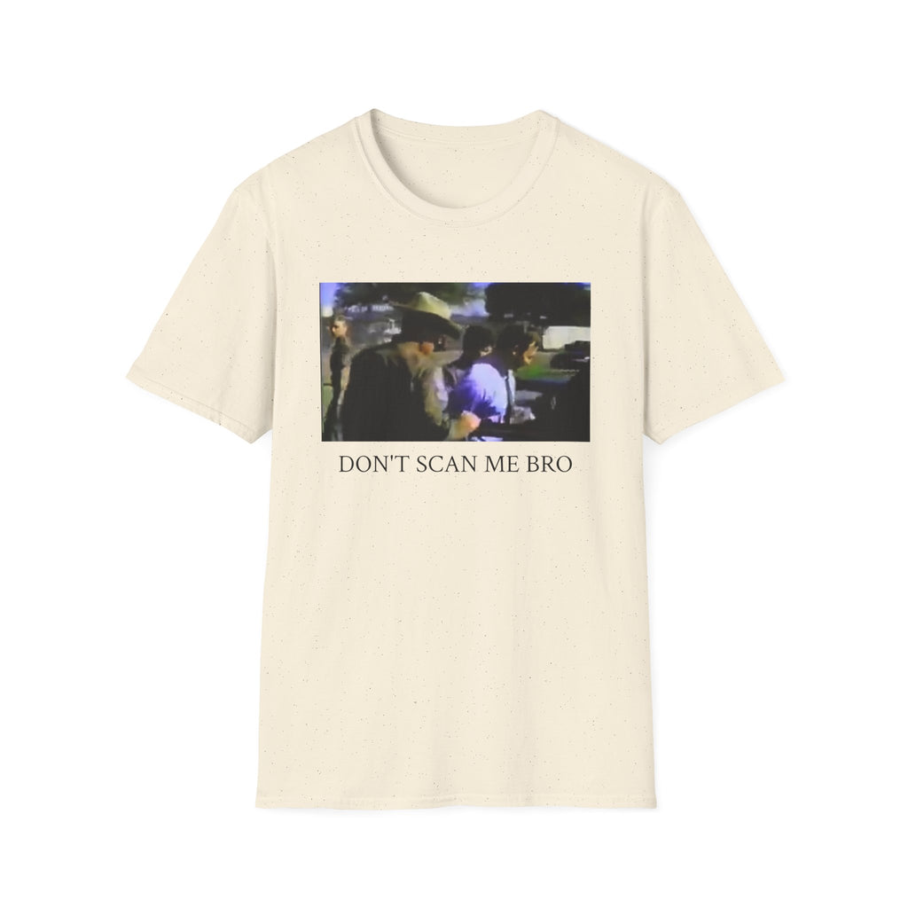 T‑Shirt — "Don't Scan Me Bro" Vintage Photo Graphic Tee
