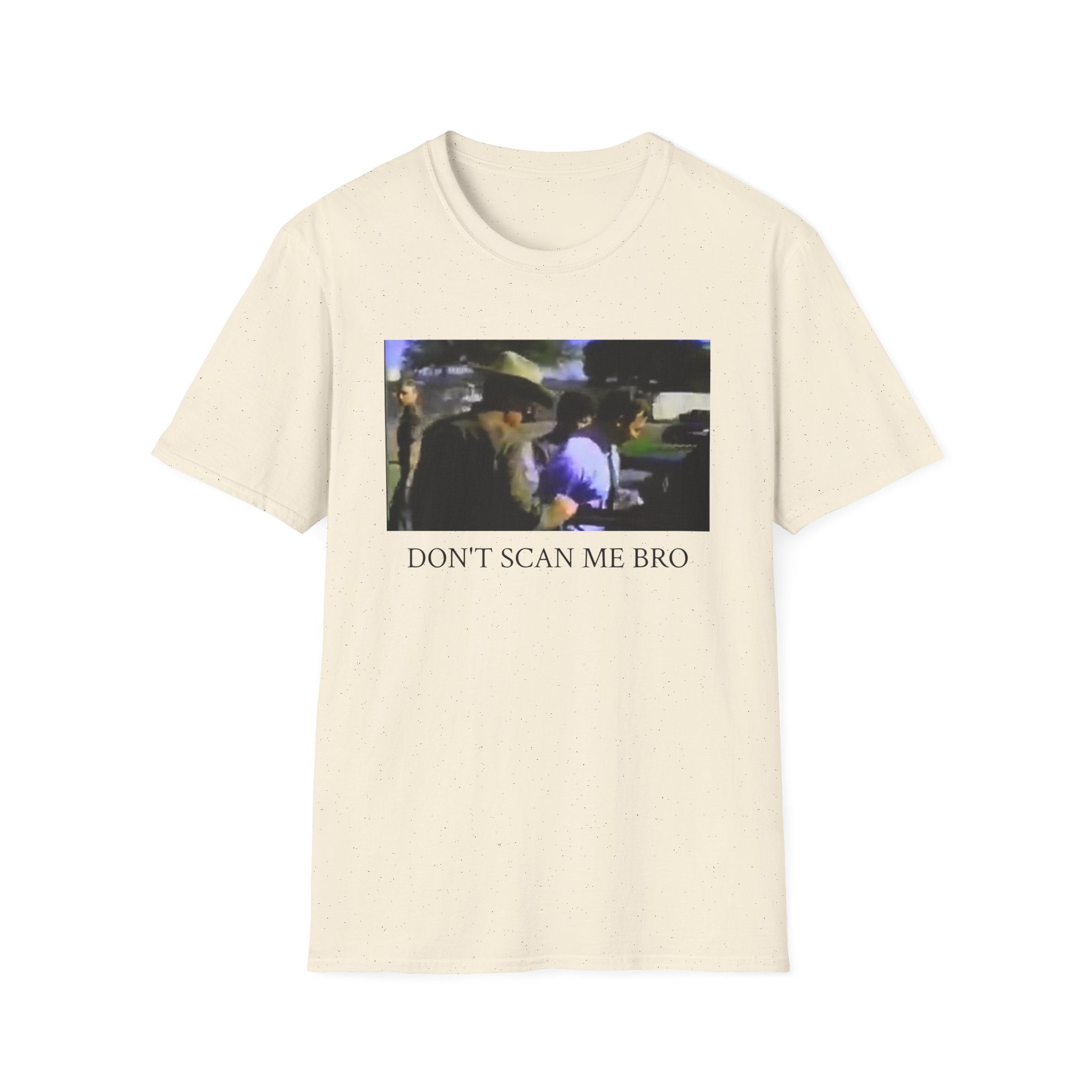 T‑Shirt — "Don't Scan Me Bro" Vintage Photo Graphic Tee