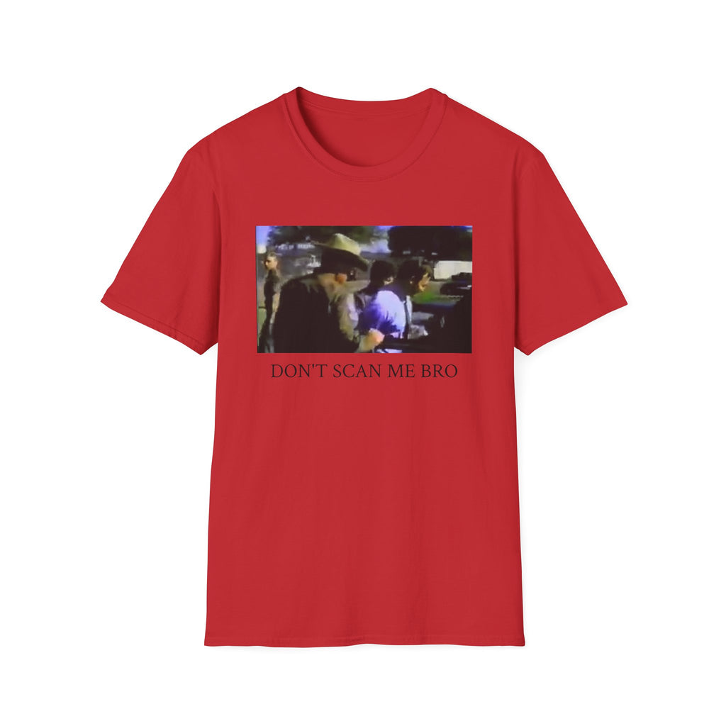T‑Shirt — "Don't Scan Me Bro" Vintage Photo Graphic Tee